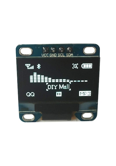 0.96" Beyaz Oled Lcd Modül 128x64 Pixel IIC I2C Seri 0.96” Ekran Gösterge SSD1306 3.3V 5V Matrix