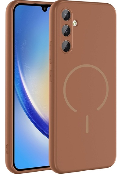 Galaxy Uyumlu A14 Kılıf M-safe Şarj Özellikli Zore Meta Kapak