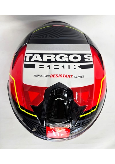 Mt Targo S Brik C5 Şeffaf Vizörlü Parlak Renk V-14B Kapalı Kask Kırmızı