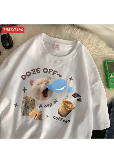 Noıssey Urban Pop Graphic Kadın Tişört Koleksiyonukod 5262 Beyaz