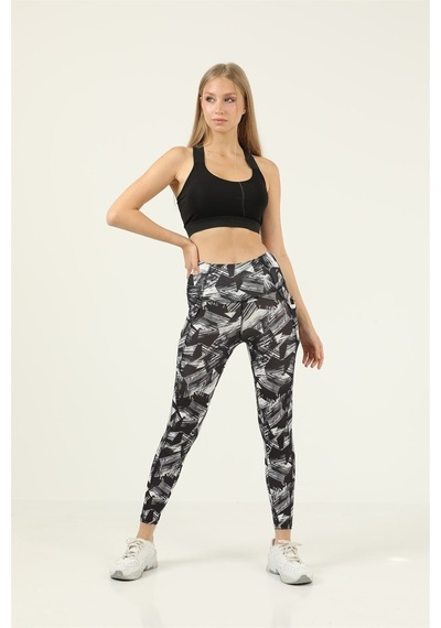 Missmaral Kadın Tayt Yüksek Bel Çift Cepli Siyah - Beyaz Yıldız Desenli Dijital Slim Fit 1058 Siyah - 188143480 Siyah Missmaral Kadın Tayt Yüksek Bel Çift Cepli Siyah - Beyaz Yıldız Desenli Dijital Slim Fit 1058 Siyah - 188143480 Siyah