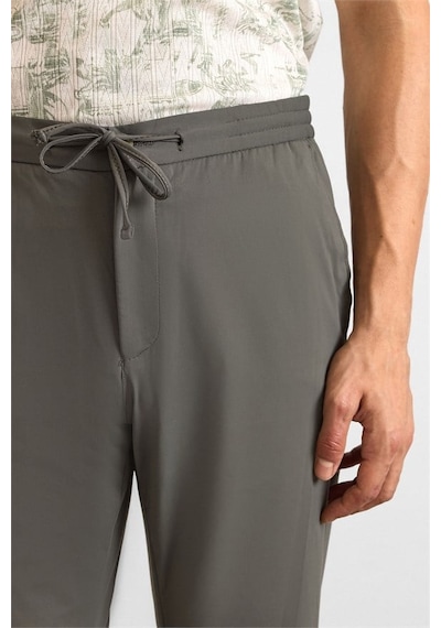Süvari Koyu Haki Slim Düz Jogger Pantolon Pn2020500758-yh5