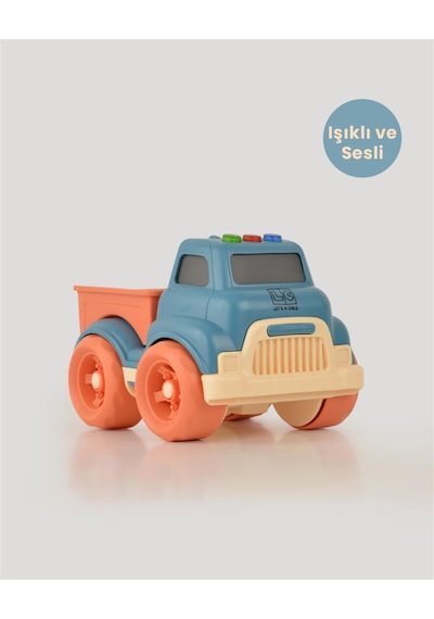 Turkuaz Sesli Ve Işıklı Minik Pikap