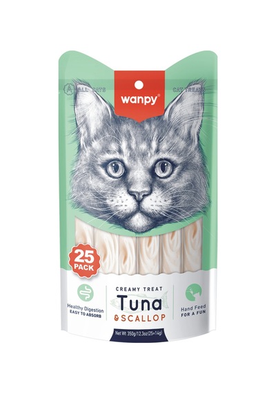 Kedi Ödül Ton & Deniz Taraklı Sıvı Ödül Maması 14 Gr. X 25 Adet