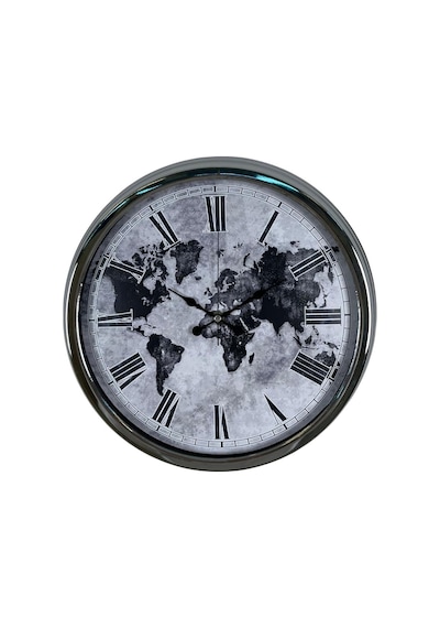 Global Silver 40 Cm Metal Duvar Saati Çok Renkli