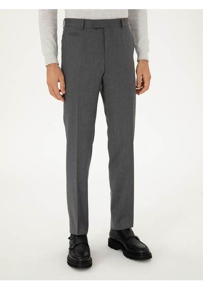 Cacharel Gri Slim Fit Kumaş Pantolon