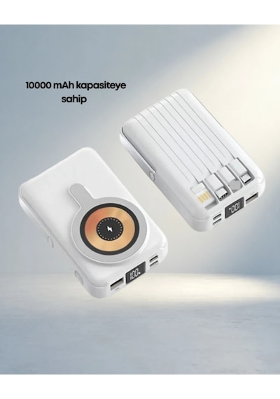 Kompakt Manyetik Kablosuz Powerbank 22.5w Hızlı Şarj - 4995