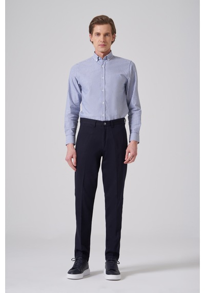 Morven Erkek Lacivert Pamuk Trend Dynamic Fit Chino Pantolon 26ms003016200 Lacivert