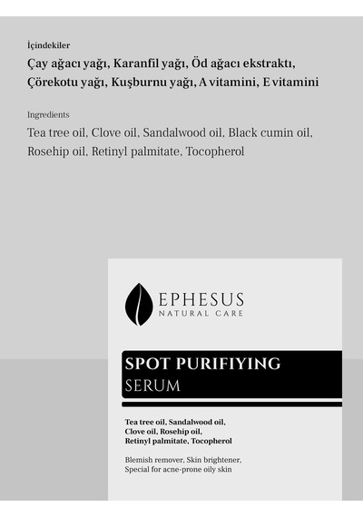 Spot Purifying Akneye Yatkın Yağlı Ciltlere Uygun Ve Leke Karşıtı Serum 20ml