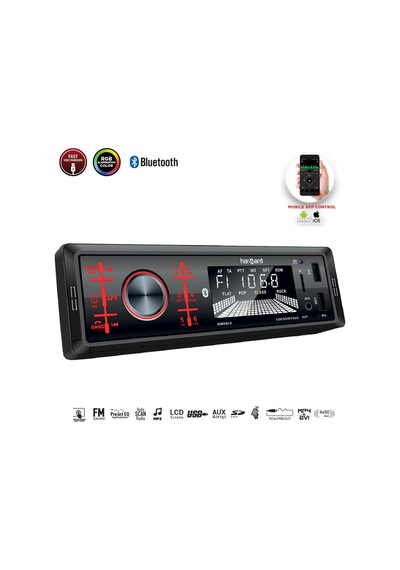 Harward Hr-mx652 Oto Teyp 4x50 Watt Bluetooth Mobil Aplikasyon 2xusb Sd Fm Aux