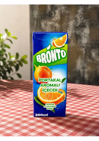 Bronto Portakal Aromalı İçecek 200 Ml X27 Adet