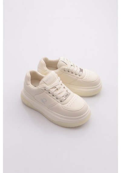 Benetton Bni-12046 Kadın Sneaker Ayakkabı Beyaz