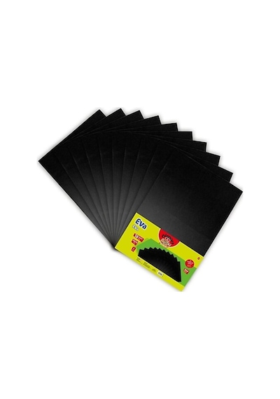 A4 Boy Düz Eva 10 Lu 1 Paket - Siyah