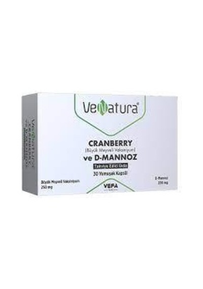 Venatura Cranberry Ve D-mannoz Takviye Edici Gıda 30 Yumuşak Kapsül