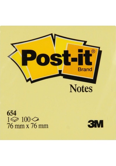 3M 654 76x76 Postit