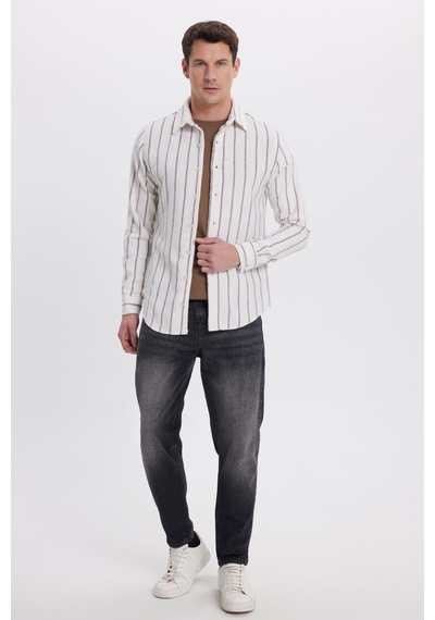 Tudors Erkek Slim Fit Dar Kesim Yaka Düğmeli Çizgili Oduncu Gömlek-41899 Çok Renkli Tudors Erkek Slim Fit Dar Kesim Yaka Düğmeli Çizgili Oduncu Gömlek-41899 Çok Renkli