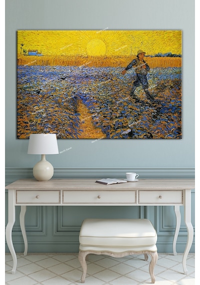 Vincent Van Gogh Ekim The Sower Kanvas Tablo 120 x 80