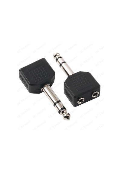6.35Mm (1/4 Inç) Erkek To 2 X 3.5Mm (1/8 Inç) Dişi Ses Adaptörü