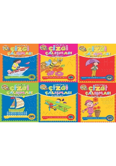 Sevimli Çizgi Çalışması 6 Set - Eınj-815407
