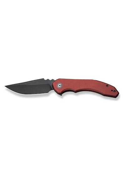 Civivi Bluetick Burgundy G10 Handle Black Stonewashed 14c28n Blade Blade Kamp Çakı Bordo