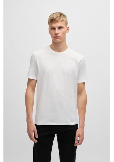 Hugo Boss Erkek T-shırt 50508584-100 50508584-100 Beyaz Beyaz
