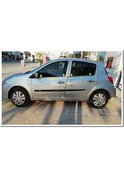 Markadan Renault Clio 3 Hb Krom Cam Çıtası 2006-2011 4 Parça Pasl