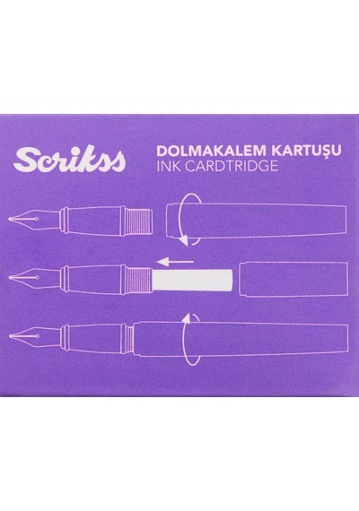 Tr Kartuş Dolma Kalem Kartuşu 6'li Paket Mor Diğer