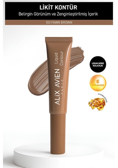 Alix Avien E Vitaminli Nemlendiren Kremsi Likit Kontür 103 Flawn Brown