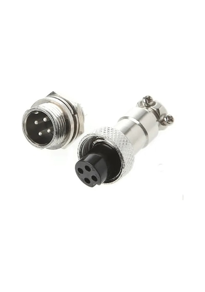 Maroces 12mm 4 Lü Mayk Fiş 4p Dişi Erkek Takım