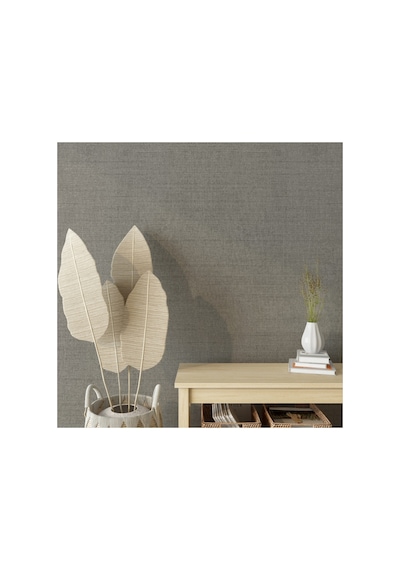 Modern Vinil Duvar Kağıdı 102-3 Wallert Olivia, Vizon, Kağıt Taban Taban + Vinil Kaplama - 16.5 M² Gri