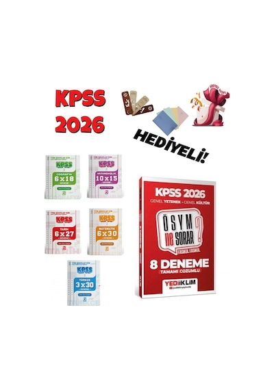 2026 Kpss Genel Yetenek Genel Kültür Ösym Ne Sorar 8 + 31 Deneme