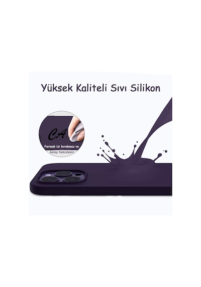 Apple Uyumlu iPhone 14 Pro Kılıf Kamera Lensli Lansman Silikon Kapak