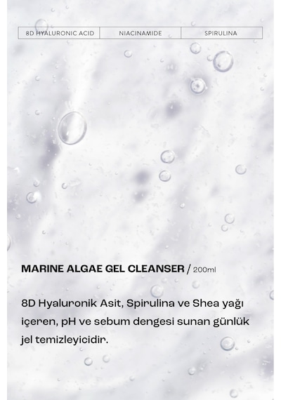 MatsuMarine Algae Sebum Ph Dengeleyici Günlük Temizleme Jeli 200 ML