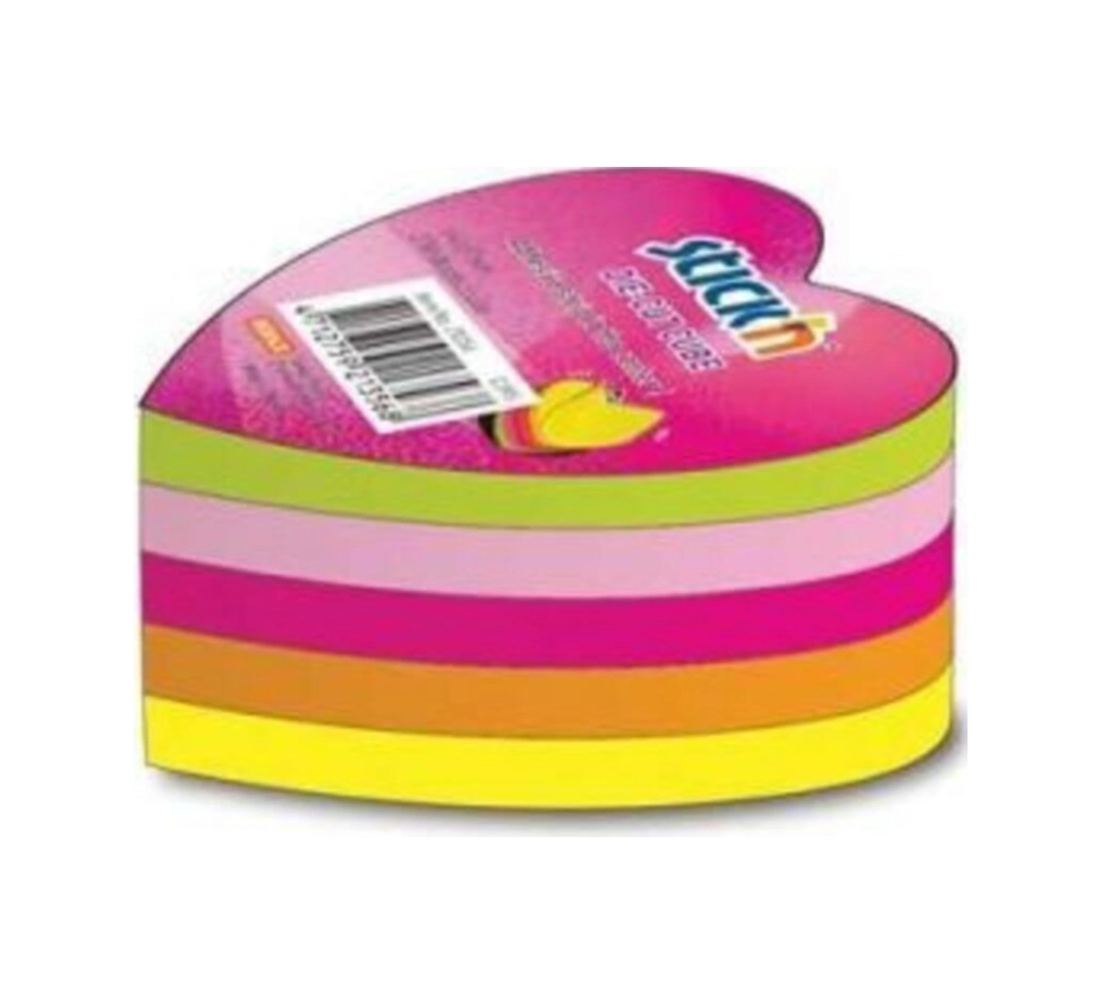 250 Yaprak 67 X 67 Stıckn Neon 5 Renk Kalp Şeklinde Not Kağıdı