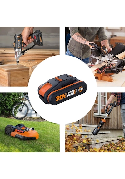 Worx Wa3601 20V 2.0Ah. Powershare li-Ion Akü Ve Akü Şarj Cihaz N11.697