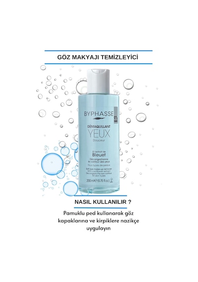 Byphasse Hassas Ciltler İçin Nazik Göz Makyaj Temizleyici 200 ML