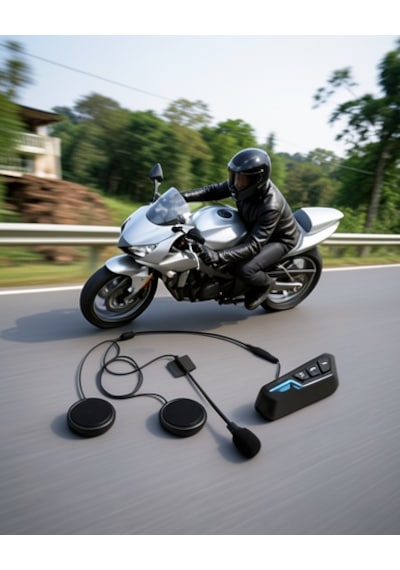 Kask Kulaklığı Motosiklet Intercom Interkom Dinleme Konuşma Özellikli Su Geçirmez 40607063