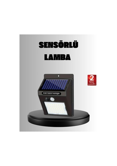 Mey İthalat Solar Led Bahçe Aydınlatma - Hareket Sensörlü, Güneş Paneliyle Şarj Olan, Ip65 Dayanıklı