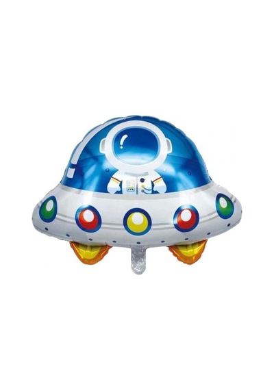 Ufo Uzay Gemisi Folyo Balon Beyaz