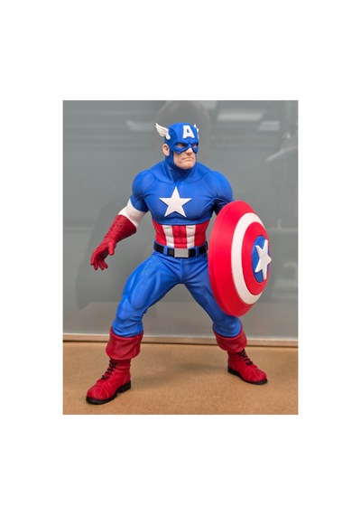 Captain America Figürü 20cm-3d Baskı-kolleksiyonluk Biblo