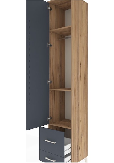Hyperion Dolap 3 Raflı 2 Çekmeceli Tek Askılı 44x44x243 Çam-antrasit Aytası Hyperion Dolap 3 Raflı 2 Çekmeceli Tek Askılı 44x44x243 Çam-antrasit Aytası