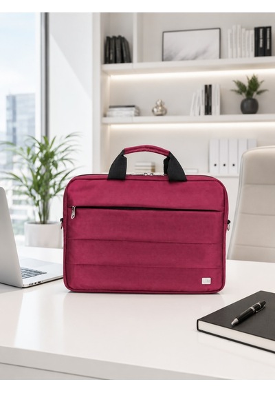 Plm Canyoncase 13 İnç Laptop Dizüstü Bilgisayar Evrak Çanta-bordo