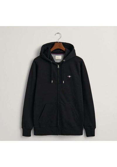 Gant Erkek Siyah Regular Fit Kapüşonlu Sweatshirt-11258 Siyah