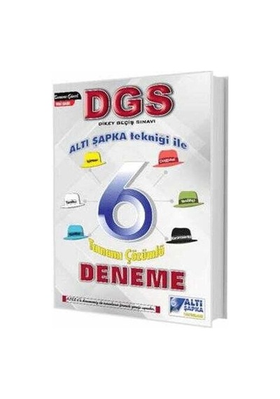 Altı Şapka Yayınları Dgs Altı Şapka 6 Çözümlü Deneme