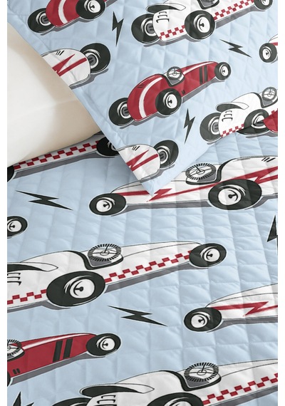Evimde Bambaşka Mavi Araba Modern Erkek Çocuk Pike Takımı-kırmızı Yarış Desenli Bebek Odası Yatak Örtüsü-160x220 CM Evimde Bambaşka Mavi Araba Modern Erkek Çocuk Pike Takımı-kırmızı Yarış Desenli Bebek Odası Yatak Örtüsü-160x220 CM