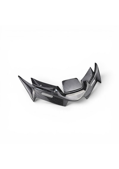Honda Pcx 21-25 Uyumlu Far Altı Winglet Karbon Desen Siyah