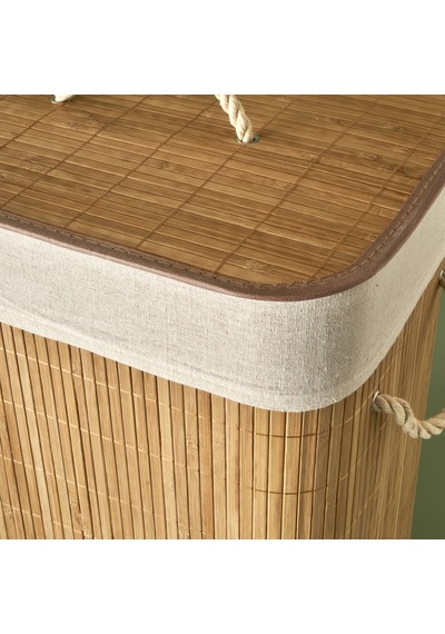 Bella Maison Fonte Bambu Çamaşır Sepeti Naturel 40 x 30 x 61 CM