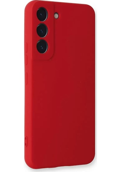 Newface Samsung Galaxy S23 Plus Kılıf Nano İçi Kadife Silikon - Kırmızı