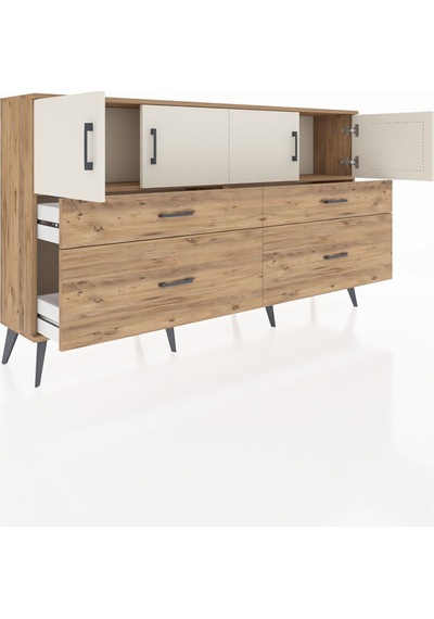 Arges Konsol 2 Raflı 4 Çekmeceli 4 Kapaklı 176x30x99 Çam-aytaşı/ç Çam-aytaşı/çam Arges Konsol 2 Raflı 4 Çekmeceli 4 Kapaklı 176x30x99 Çam-aytaşı/ç Çam-aytaşı/çam