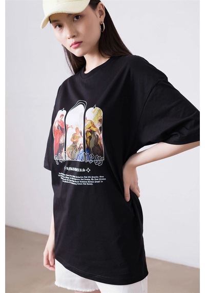 Startmore Unisex Point Of View Siyah Tshirt Siyah